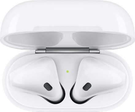 Наушники Apple AirPods в футляре с возможностью беспроводной зарядки (белый)