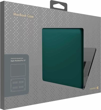 Чехол-накладка moonfish для MacBook Pro 13&quot; soft-touch (изумрудный)