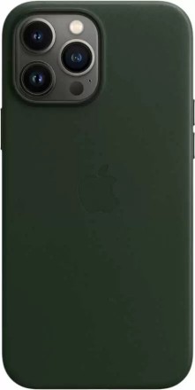 Чехол кожаный для iPhone 13 Pro Apple MagSafe (зеленая секвойя)