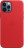 Кожаный чехол Apple MagSafe для iPhone 12 Mini (красный)