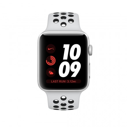 Умные часы Apple Watch Nike+ 42mm Silver Platinum  Black Band