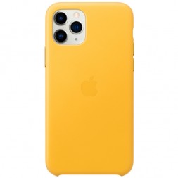 Чехол Apple iPhone 11 Pro Leather Case Meyer Lemon (лимонный сироп)